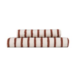 Hie Everyday Stripe hndklde - Terracotta