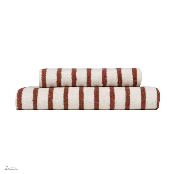 Hie Everyday Stripe hndklde - Terracotta