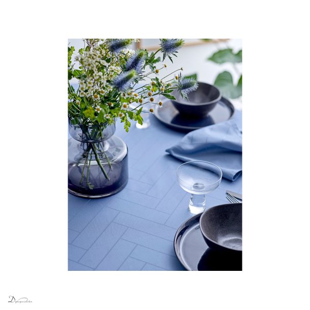 Sdahl Tiles Damask dug - Sky Blue