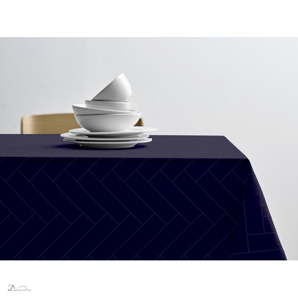 Sdahl Tiles Damask dug - Indigo