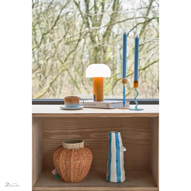 Vase Med Nb og vipper - Stor Bl 