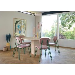 Styles Stol - Grn/Rosa