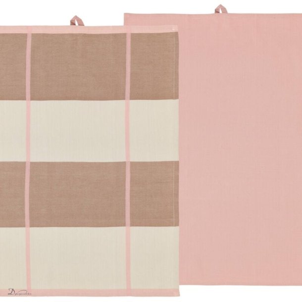  Sdahl Blocks Viskestykke 2-pak. - Rose 50x70
