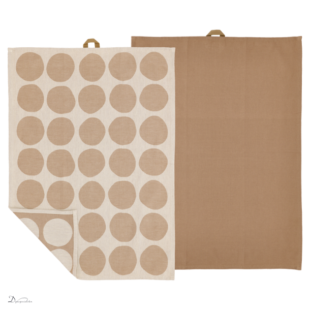 Sdahl Bubbles Viskestykke 2-pak - Brun  50x70
