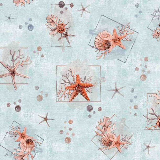 Engholm Voksdug - Starfish Life Print