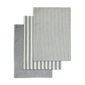 Engholm Viskestykker 3 stk. - Mrkegr