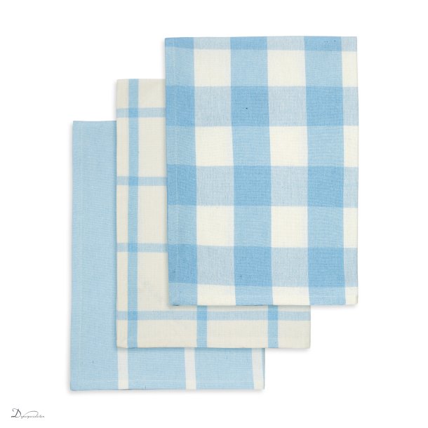 Engholm Viskestykker 3 stk. - Sky Blue 