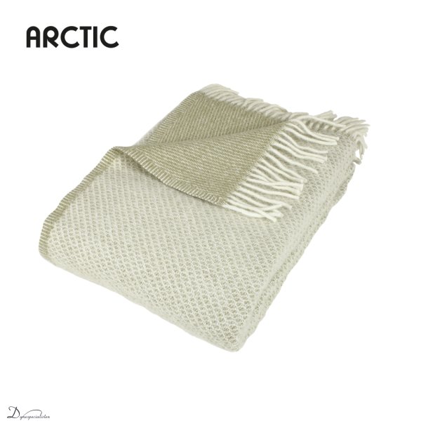 Arctic Diamond uldplaid - Olive