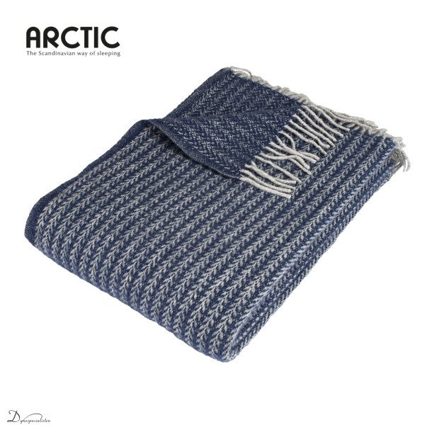 Arctic Odin uldplaid - Blue