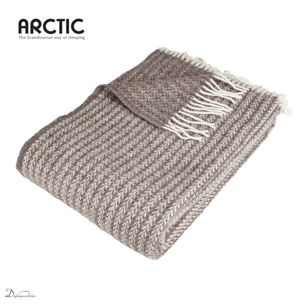 Arctic Odin uldplaid - Mocca