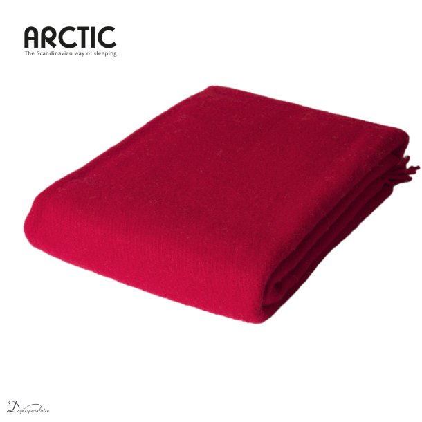 Arctic Solid uldplaid - Rd