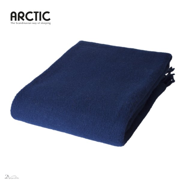 Arctic Solid uldplaid - Royal Blue