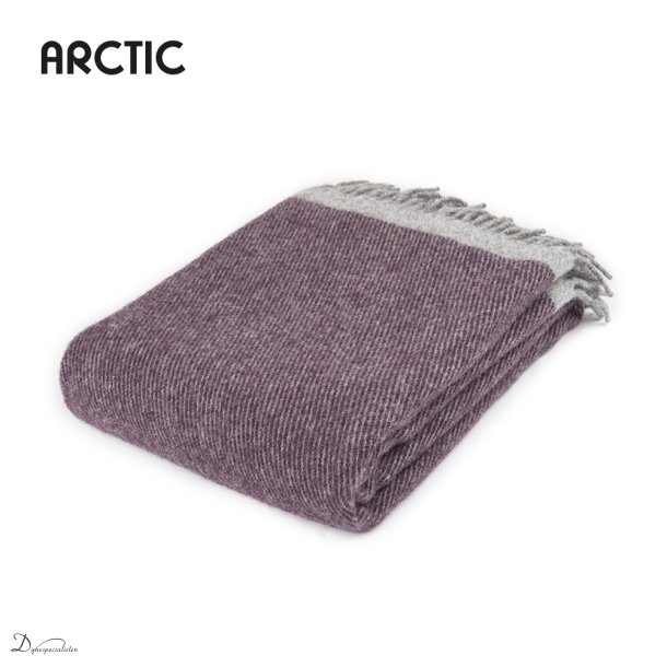 Arctic Track uldplaid - Plum