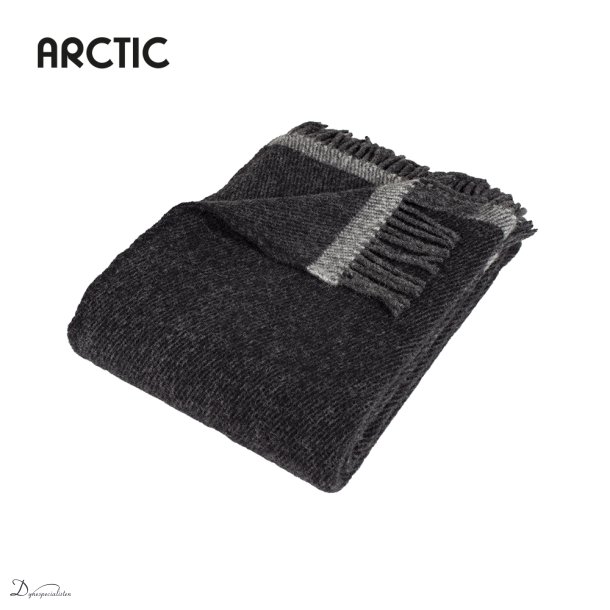 Arctic Track uldplaid - Black