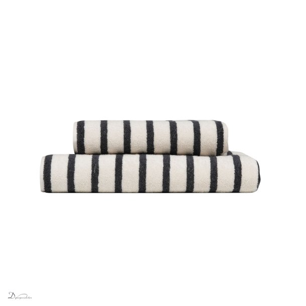 Hie Everyday Stripe hndklde - Antracit