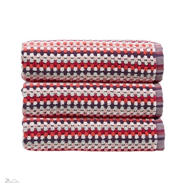 Carnaby Stripe hndklde - Berry